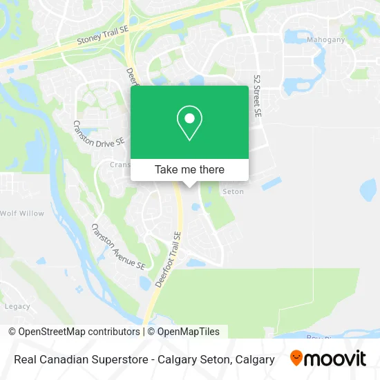 Real Canadian Superstore - Calgary Seton map