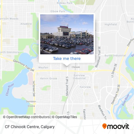 CF Chinook Centre shopping plan  Canada shopping, Shopping places