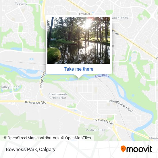 Bowness Park map