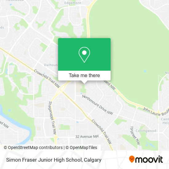Simon Fraser Junior High School map