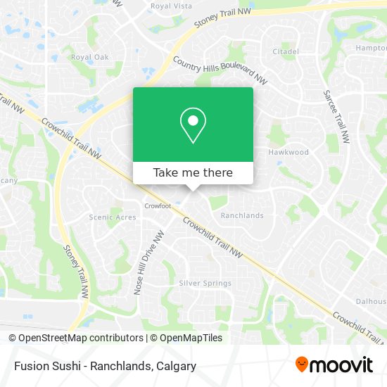 Fusion Sushi - Ranchlands map