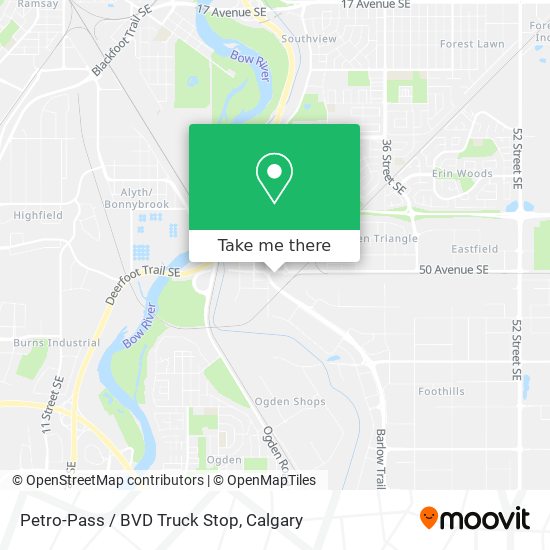 Petro-Pass / BVD Truck Stop map