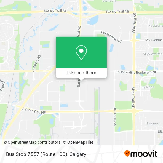 Bus Stop 7557 (Route 100) map