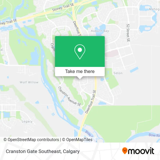 Cranston Gate Southeast map