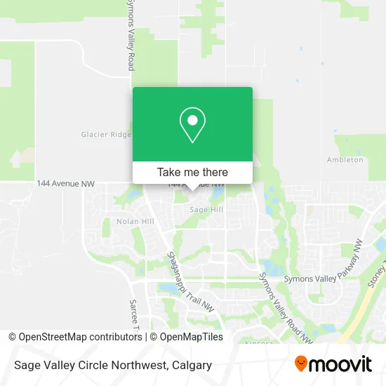 Sage Valley Circle Northwest map