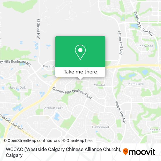WCCAC (Westside Calgary Chinese Alliance Church) map