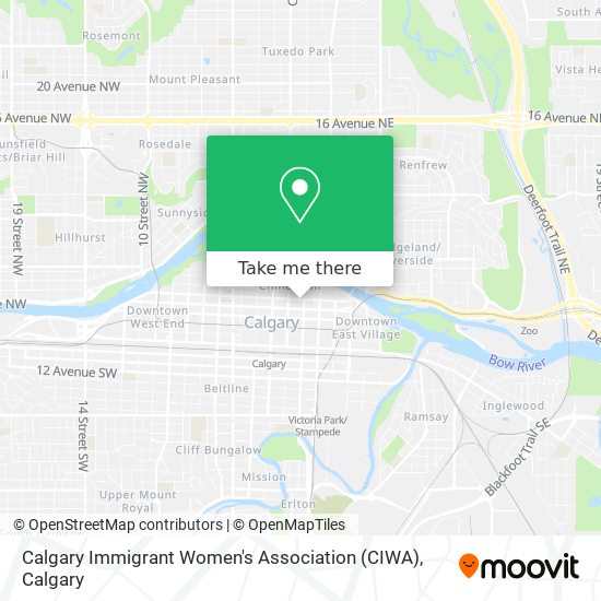 Calgary Immigrant Women's Association (CIWA) map