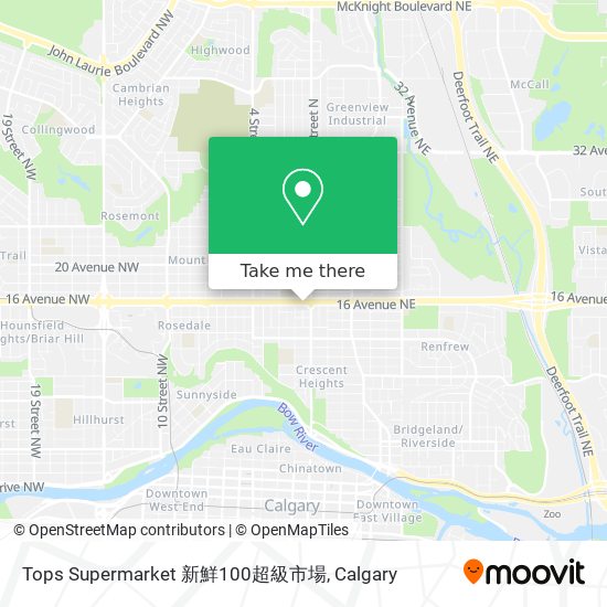 Tops Supermarket 新鮮100超級市場 map