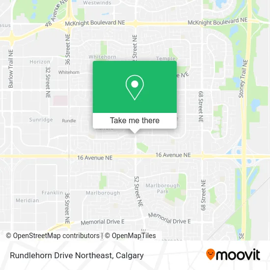 Rundlehorn Drive Northeast map