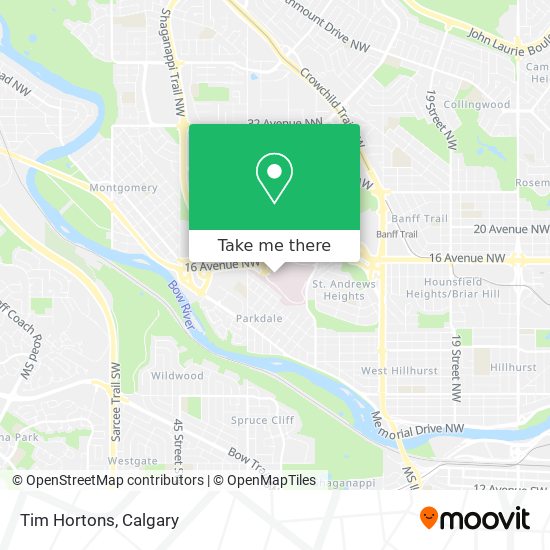 Tim Hortons map