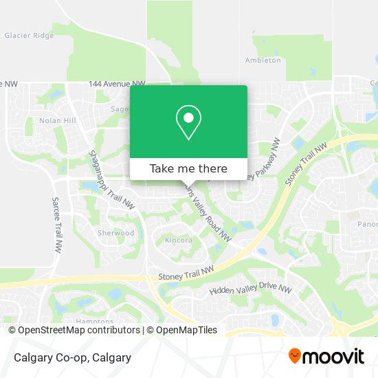 Calgary Co-op map