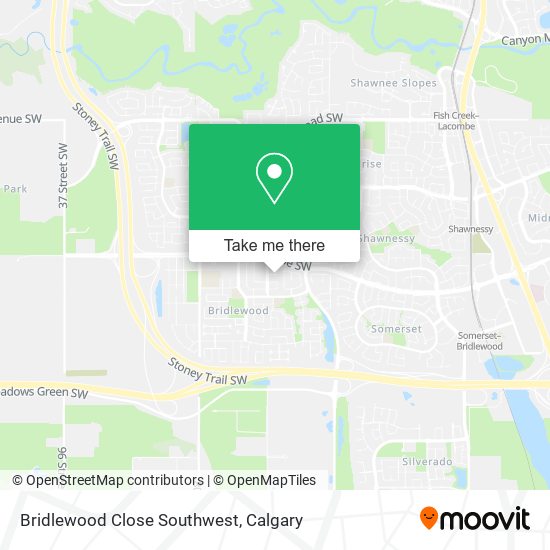 Bridlewood Close Southwest map