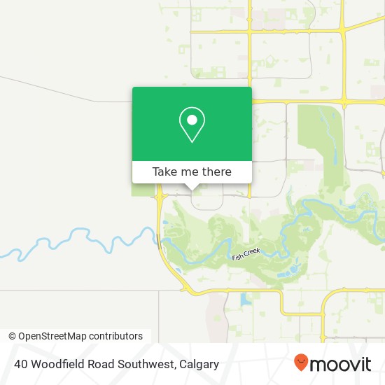 40 Woodfield Road Southwest map