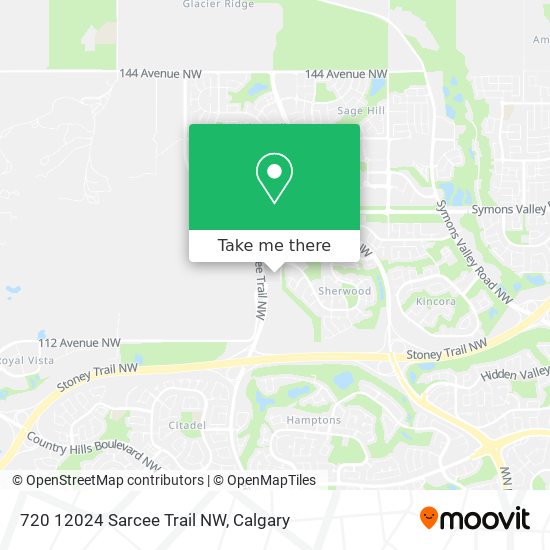 720 12024 Sarcee Trail NW map