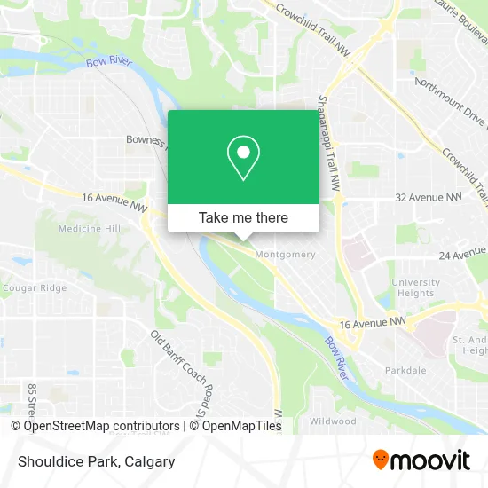 Shouldice Park map
