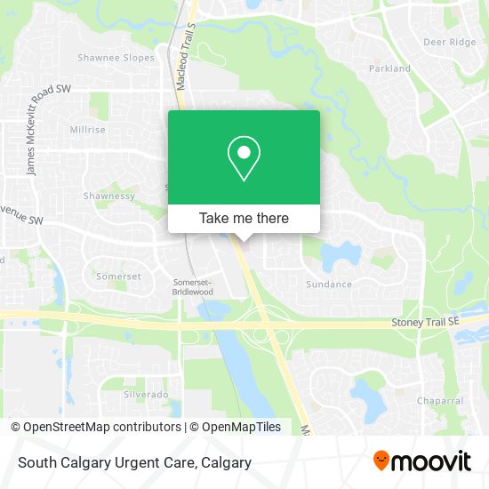 South Calgary Urgent Care map