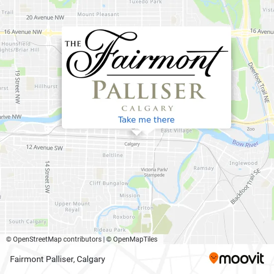 Fairmont Palliser map