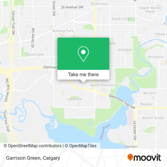 Garrison Green map