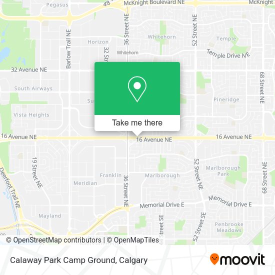 Calaway Park Camp Ground map