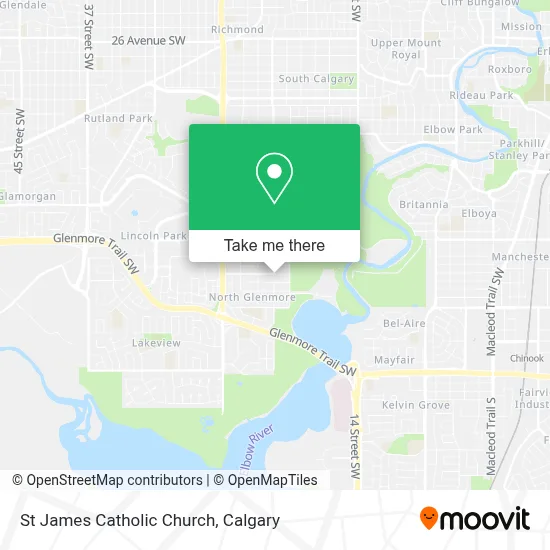 St James Catholic Church map