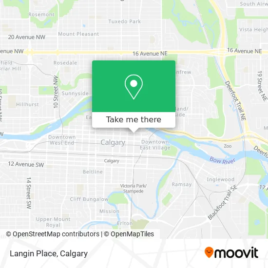 Langin Place map