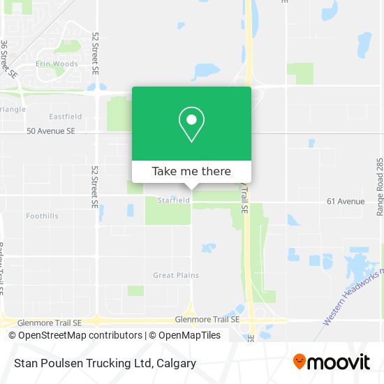 Stan Poulsen Trucking Ltd map