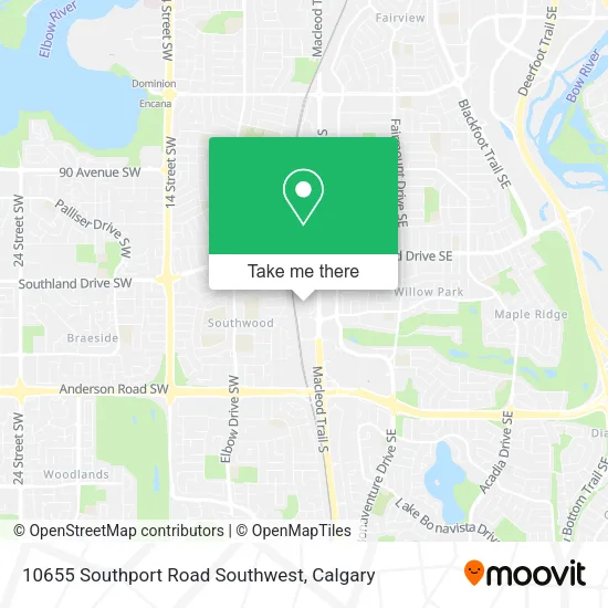 10655 Southport Road Southwest map