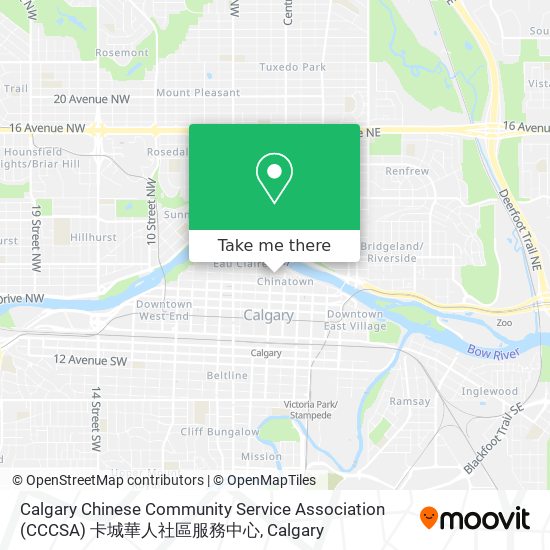 Calgary Chinese Community Service Association (CCCSA) 卡城華人社區服務中心 map