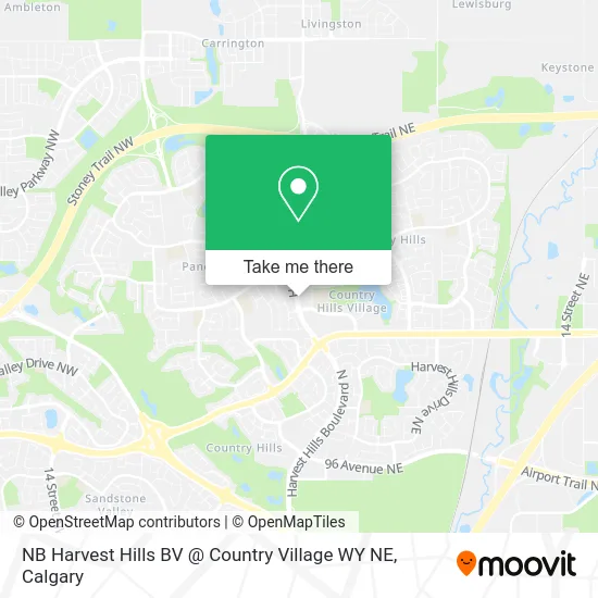 NB Harvest Hills BV @ Country Village WY NE map