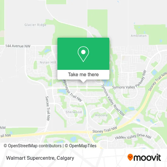 Walmart Supercentre map