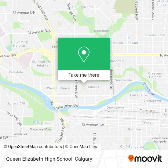 Queen Elizabeth High School map