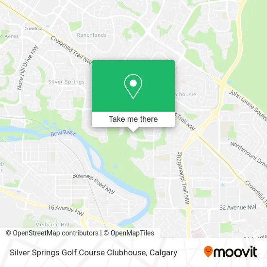 Silver Springs Golf Course Clubhouse map