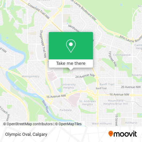 Olympic Oval map