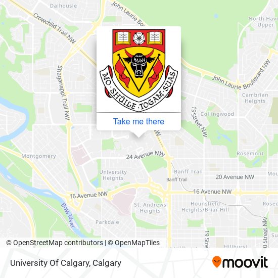 University Of Calgary map