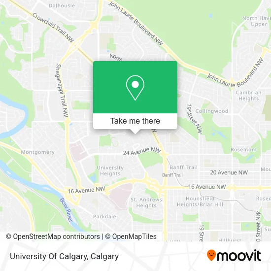 University Of Calgary map