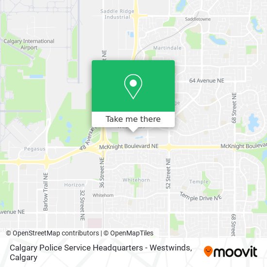 Calgary Police Service Headquarters - Westwinds map
