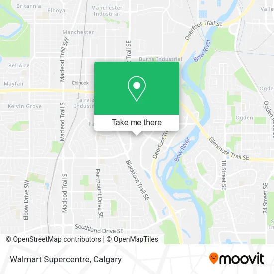 Walmart Supercentre map