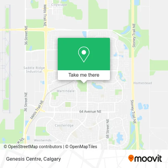 Genesis Centre map