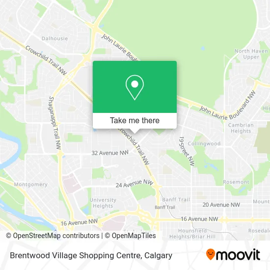 Brentwood Village Mall Map How To Get To Brentwood Village Shopping Centre In Calgary By Bus Or Light  Rail?