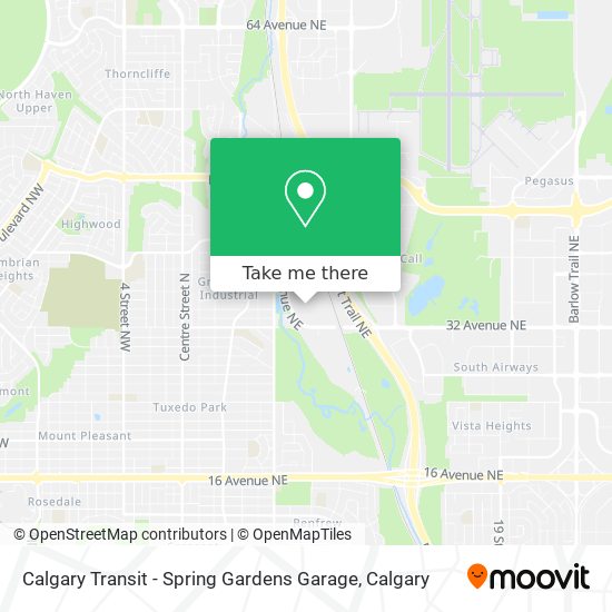 Calgary Transit - Spring Gardens Garage plan