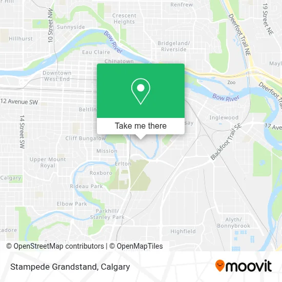 Stampede Grandstand map