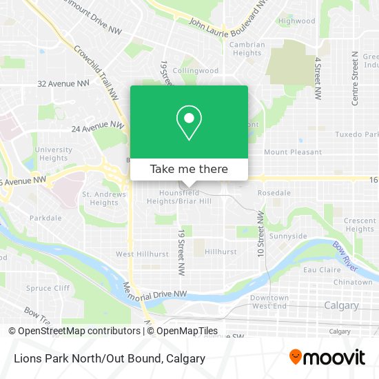 Lions Park North/Out Bound plan