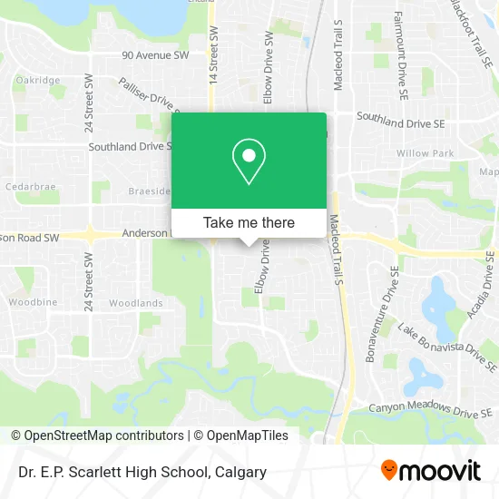 Dr. E.P. Scarlett High School map