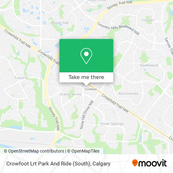 Crowfoot Lrt Park And Ride (South) plan