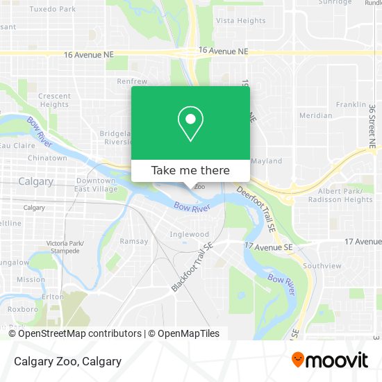 Calgary Zoo map