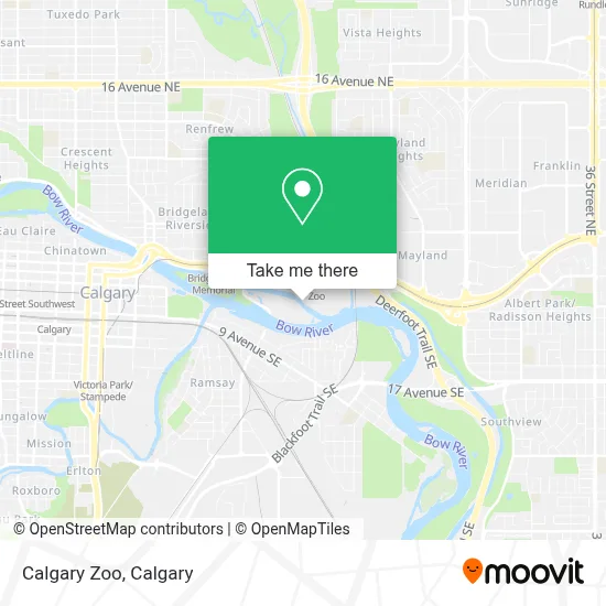 Calgary Zoo map