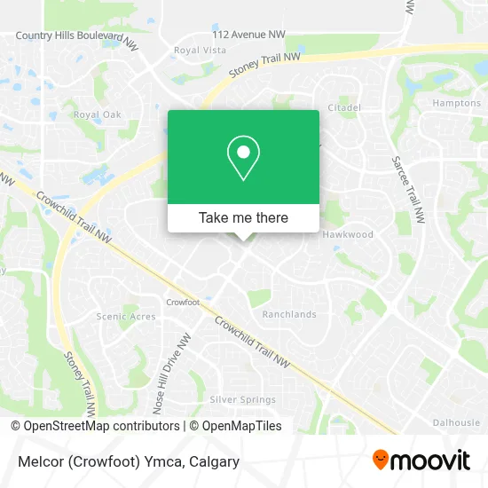 Melcor (Crowfoot) Ymca map