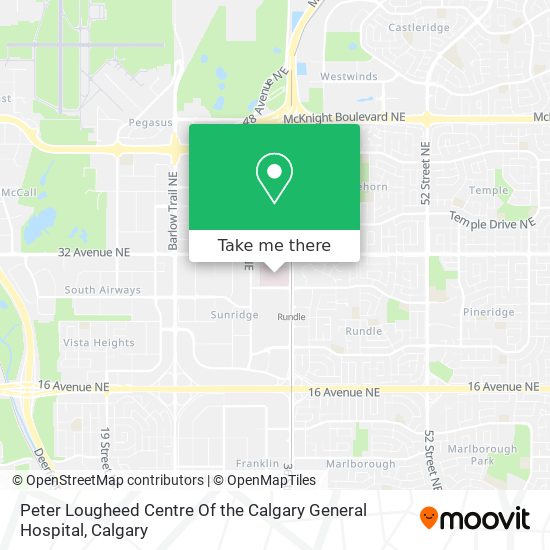 Peter Lougheed Centre Of the Calgary General Hospital plan