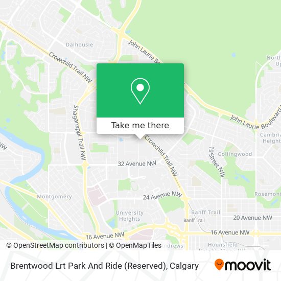 Brentwood Lrt Park And Ride (Reserved) map
