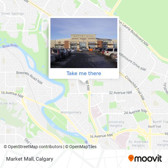 How to get to Market Mall in Calgary by Bus or Light Rail?